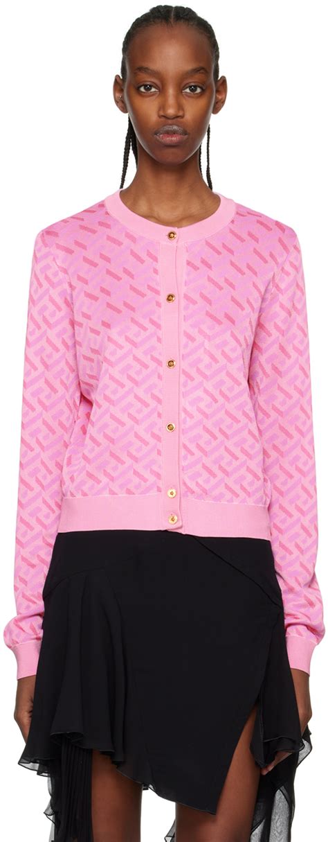 gianni versace cardigan|pink versace sweater.